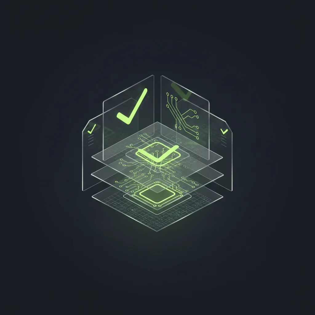 Luminous contract audit node isometric visualization