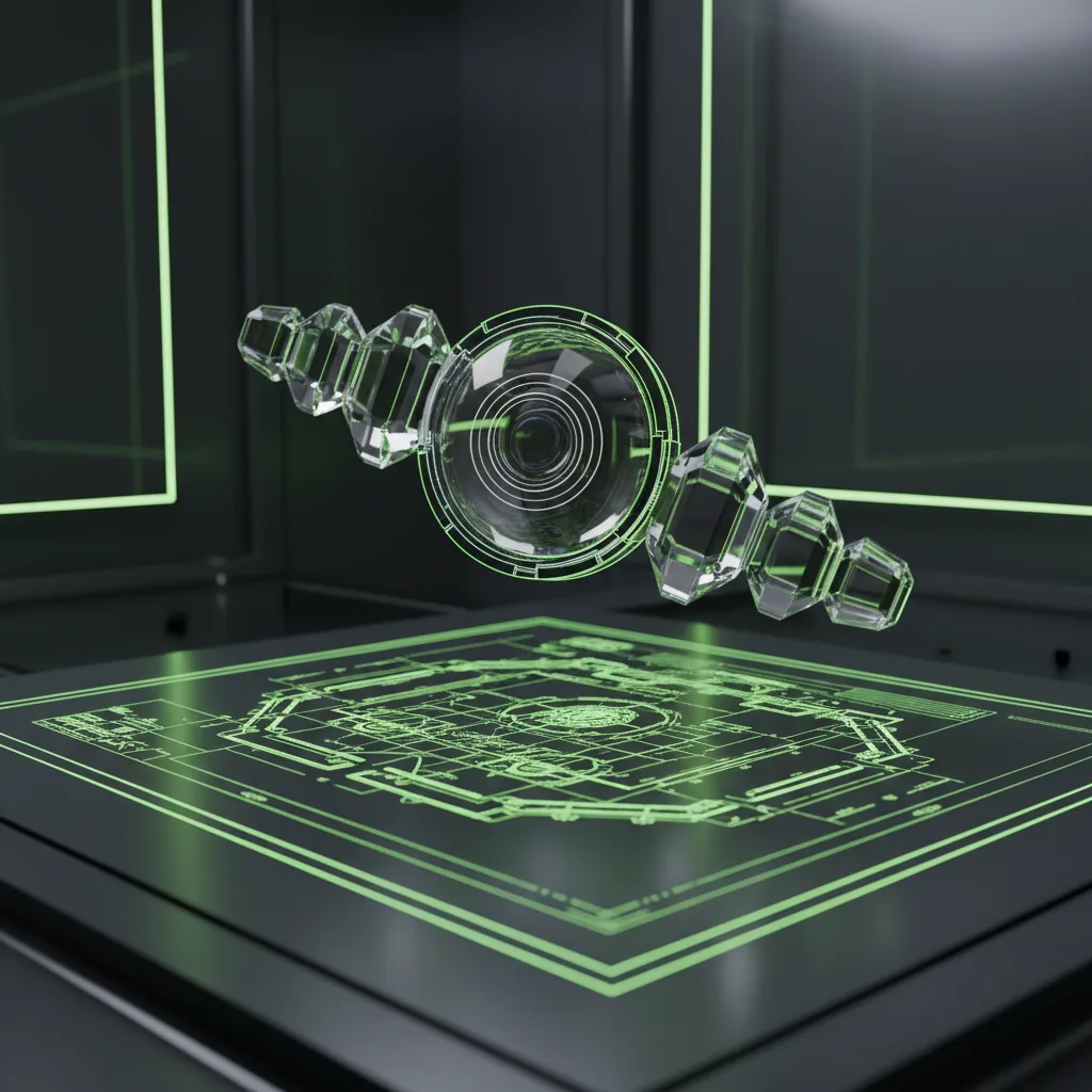 ABI Lens refraction optics and contract schema visualization
